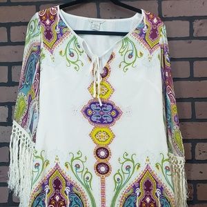 Boston Proper silk boho/gypsy dress